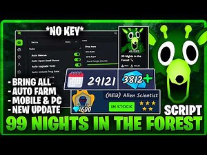 99 Nights in the Forest Script NO KEY 🔥 Auto Farm, Kill Aura & OP Features! [2026] Updated Script