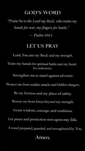 Psalm 144 Prayer for Protection & Battle Readness | Spiritual Warfare Prayer