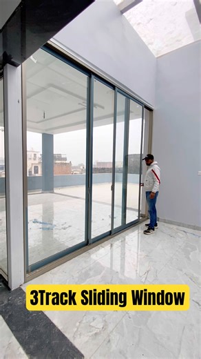 3 Track Sliding Window #tostem #aluminiumwindow #windowdesign #shorts #doordesign #ytshorts