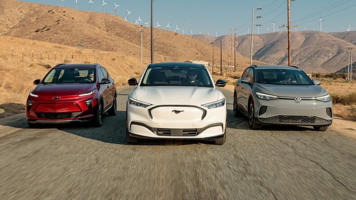 2022 Chevy Bolt EUV vs. VW ID4 vs. Ford Mustang Mach-E Comparison Test: The Mainstream EV SUVs