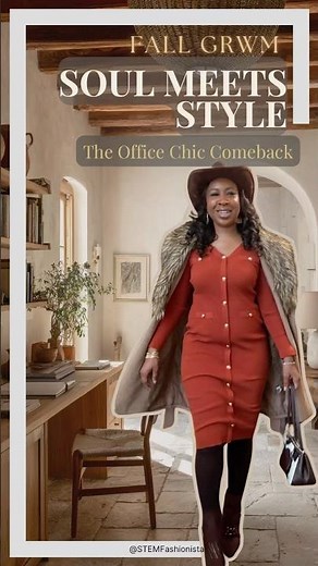 Back to Work GRWM | Fall Office Chic Look + Chocolate Stiletto Booties 🤎