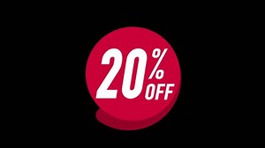 Discount 20 Pct Off Sales Offer Stock Footage Video (100% Royalty-free) 1104530959 | Shutterstock