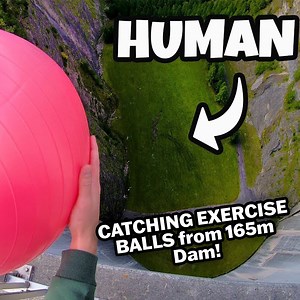 39K views · 702 reactions | THROWING BALLS from 165m Dam *MAGNUS EFFECT* ⚽⛰️ | How Ridiculous | Facebook