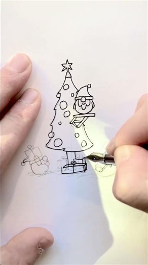 How to Draw Cute Christmas Gnomes #drawing #art #gnomes