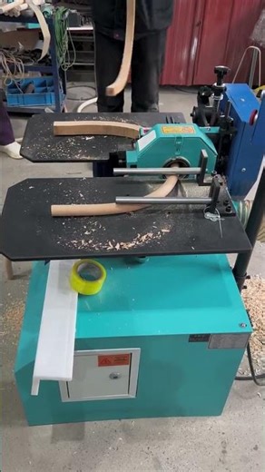 🔧 curved line chamfer machine & round bar milling #woodworking #machine #tools