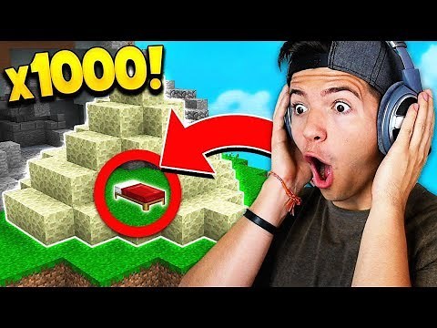 OP 1,000 ENDSTONE BED DEFENSE! (Minecraft Bedwars)