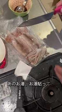 イカの箱舟🦑 #cooking #料理 #イカ #ピーマン #チーズ
