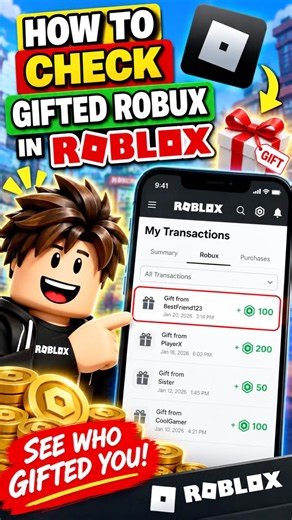 How To Check Gifted Robux on Roblox | See Roblox Robux Gifts