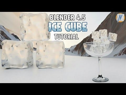 How to Make Realistic Ice Cube in Blender 4.5| Simple Tutorial