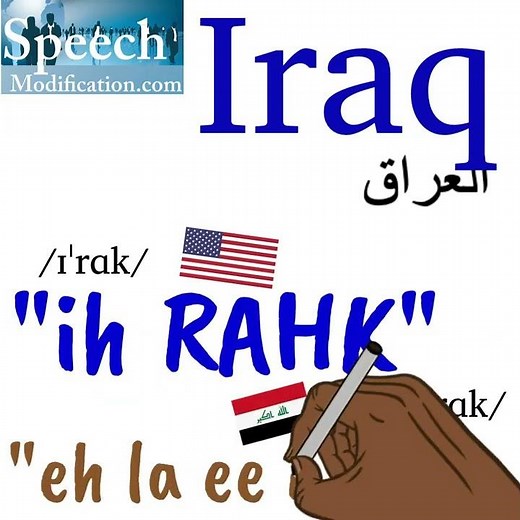 How to Pronounce Iraq العراق (in English and in Arabic)