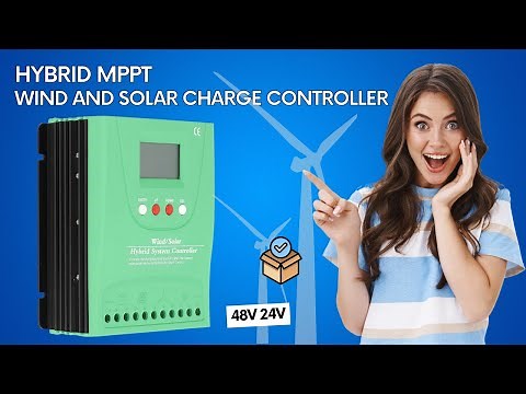Hybrid MPPT Wind and Solar Charge Controller 48V 24V Unboxing