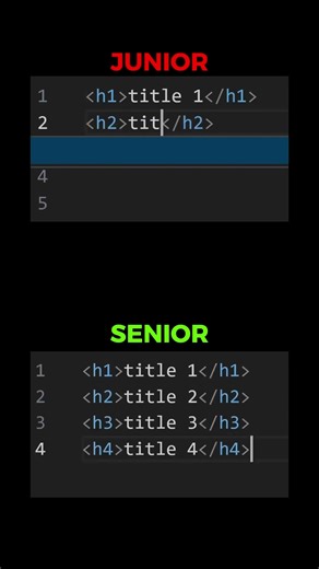 Junior VS Senior FrontEnd Developer | HTML Basics to Advanced!