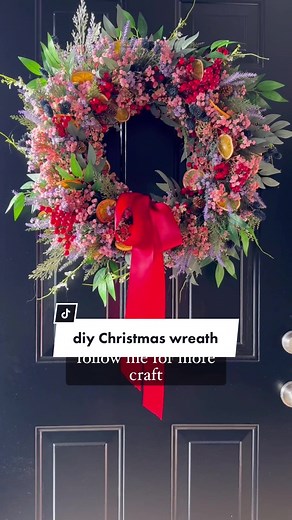 DIY Christmas Wreath with Faux Florals | Holiday Wreath Ideas