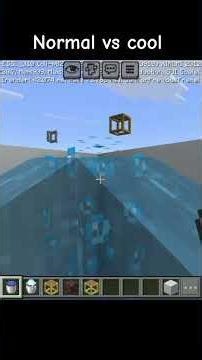normal vs cool in minecraft #shorts #minecraft