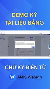 [Demo] Ký tài liệu bằng chữ ký điện tử trên AMIS WeSign | Hợp đồng điện tử AMIS WeSign