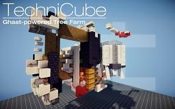 Fully Automatic Ghast-Powered AFK Tree Farm [Download/Tutorial] Minecraft Map