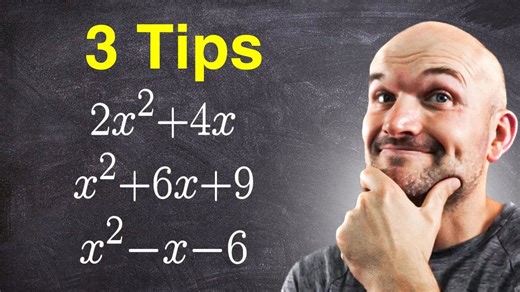 3 Tips to Factoring Quadratic Trinomials a=1