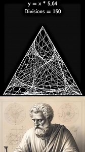 Multiplication Mapped to a Triangle #maths #math #creativecoding #creative | Archimedes Mathatician