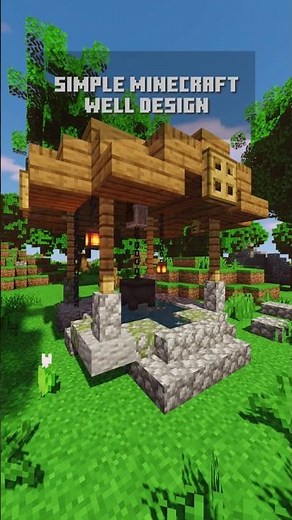 This Minecraft Well Design Is Genius! | Easy & Aesthetic 💧#shorts
