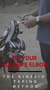 How to Tape for Golfer’s Elbow (Kinesio Method) 🎯 #golf #golferselbow #kinesiotape #golfvlog