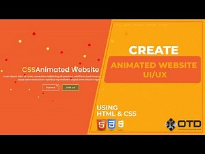 Create Latest Animated Website using Html and CSS | Step by Step Tutorial