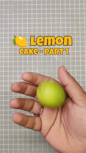 🍋 Lemon cake - Part 1 #miniature #miniaturecooking #lemon #lemoncane #diy #cake #food #handmade