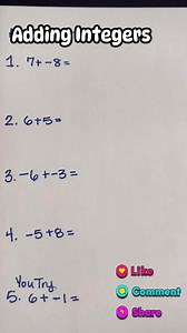 5.2K views · 32 reactions | How to add integers. #addingintegers #integers #middleschool | Impactmath19 | Facebook
