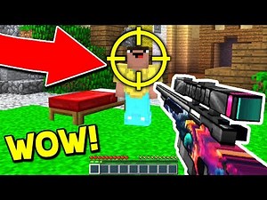 I CAN'T BELIEVE THEY ADDED GUNS IN MINECRAFT BED WARS! (Minecraft Trolling)