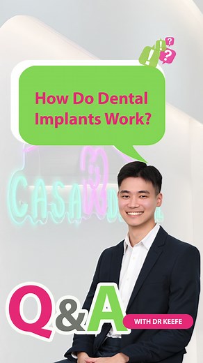 Casa Dental on Instagram: "FAQ: How do dental implants actually work? 🦷🔩 In Part 2 of our 3-part series, we take you step-by-step through the dental implant process — from placing the implant into the jawbone to how it bonds with your bone to support a natural-looking tooth. We’ll also explain why implants feel stable, function like real teeth, and what makes them a long-term solution for missing teeth. Understanding the process helps you feel more confident about your treatment — and your smi