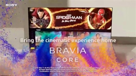 Sony Televisions Bravia XR TV Spot, 'Bravia Core: Spiderman: No Way Home'