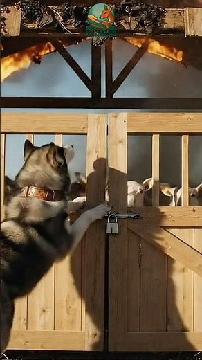 Brave Dog Saves a Flock of Sheep from a Burning Barn | Wildlife Rescue
