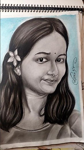 how to draw a realistic portrait. Hyper-Realistic Portrait Drawing of a Girl | .#art