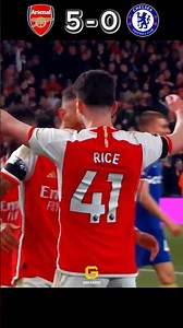 LONDON IS RED! Arsenal Crush Chelsea 5-0 at the Emirates! 🔥 #shorts