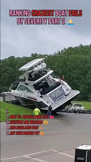 RANKING Craziest Boat Fails by Severity Part 2 ⛵ (#1 IS WILD) #boat #fails