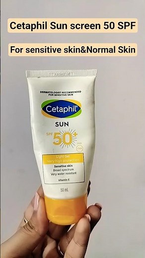 Cetaphil Sunscreen SPF 50 for sensitive skin, Normal skin#skincare #sunscreen#cetaphil#sensitiveskin