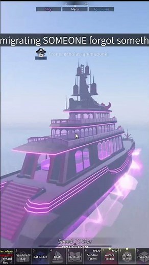 Love of Fisch NEW FREE BOAT ( titanic 🤑 ) #roblox #fisch