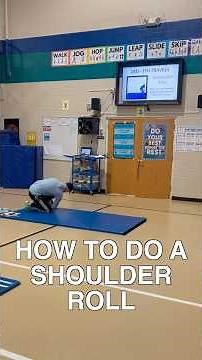 How to do a Shoulder Roll | Gymnastics Lesson in PE Class |
