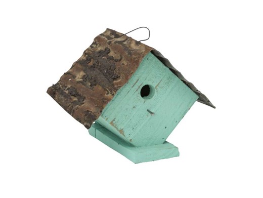 Upcycled Aqua Blue Wren Birdhouse, Amish Made - Etsy