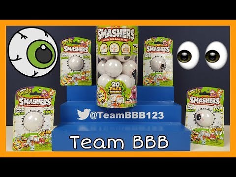 SMASHERS GROSS SERIES 2 HUGE PACK! Zuru Smasher Smash the SmashBall Eyeball Collectible toys