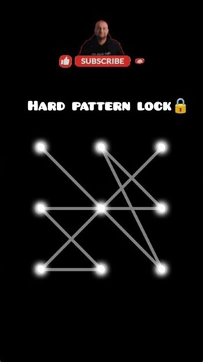 Hard pattern lock🔒 /How to make screen Pattern lock😱 #pattern #design #lock #shorts