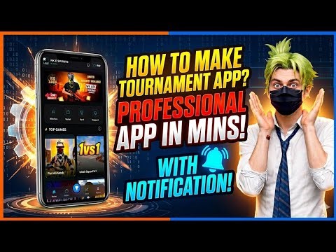 HOW TO CREATE PROFESSIONAL TOURNAMENT APP ? WITH PAYMENT GATEWAY AND NOTIFICATION SYSTEM 😮 | 2026