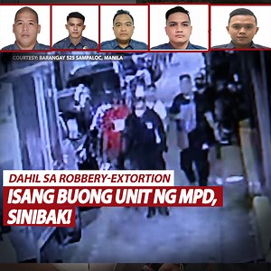 6.6M views · 137K reactions | Sibak ang lahat ng pulis sa Manila District Police Office Intelligence Operations Unit (DPIOU) dahil sa ginawang robbery-extortion ng 5 nilang kasamahan. Ang mga suspek, nilimas ang kita ng isang computer shop. Itinabi pa naman 'yan ng may-ari bilang pang-matrikula ng kayang apo! Ang mga pangyayaring nakuhanan sa CCTV, panoorin sa video! | GMA News | Facebook
