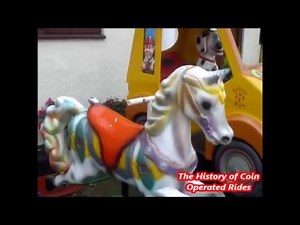 1990s Coin Operated Carousel Horse Kiddie Ride