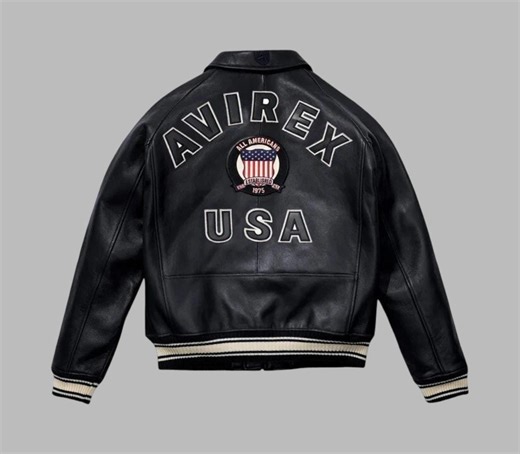 Mens Avirex Icon Leather Bomber Jacket - Genuine Lambskin Motorcycle Biker Riding Coat - Etsy