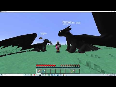 MINECRAFT How to train your dragon - Demo 20 (Toothless's Dad) | Dragonfire Mod