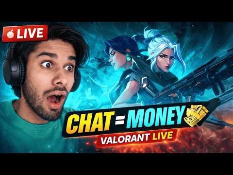 EARN MONEY LIVE 🔴 Just Chat & Win 💸 | Valorant Stream