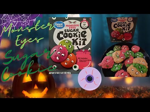 Monster Eyes Sugar Cookie Kit = Fun Fun