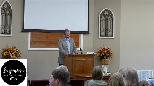 October 19th, 2025 David Minson speaking Deacon and Elder ordination. | Seymore Church of Christ