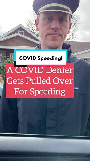 If a COVID denier got pulled over for speeding (an allegory!) #covid19 #mask #coviddeniers #conspiracy #coronavirus #maskoff #lockdown #funny #doctor