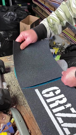 White Stamp Logo 🫡🐻 #grizzly #griptape #asmr #custom #skateboard #skate #sk8 #skateboarding #fyp #sk9 #setup